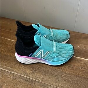 New Balance Kids' Turquoise and Black Slip-On Shoes